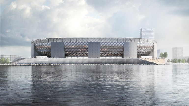 Final design new Feyenoord Stadium Rotterdam-Zuid